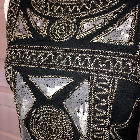 French Connection Embellished Shift Dress - Picture 4 of 8